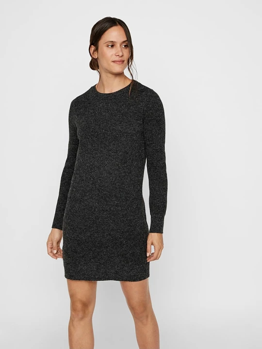 Zdjęcie produktu Vero Moda Sukienka dzianinowa "Vmdoffy" w kolorze czarnym rozmiar: L