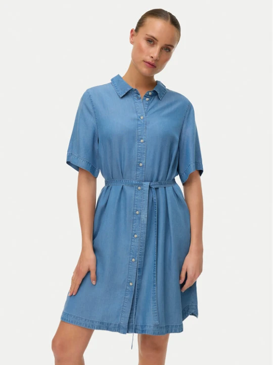 Zdjęcie produktu Vero Moda Sukienka jeansowa Bree 10341620 Niebieski Regular Fit