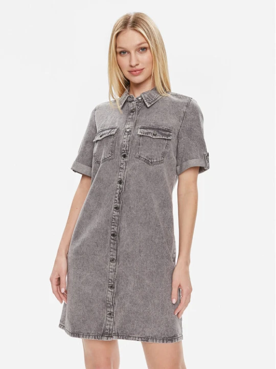 Zdjęcie produktu Vero Moda Sukienka jeansowa Jennie 10309665 Szary Regular Fit