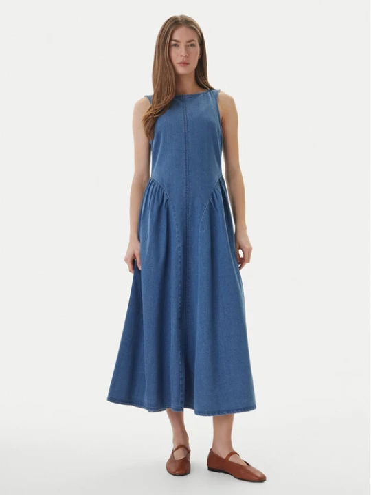 Zdjęcie produktu Vero Moda Sukienka jeansowa Kiara 10346411 Niebieski Regular Fit