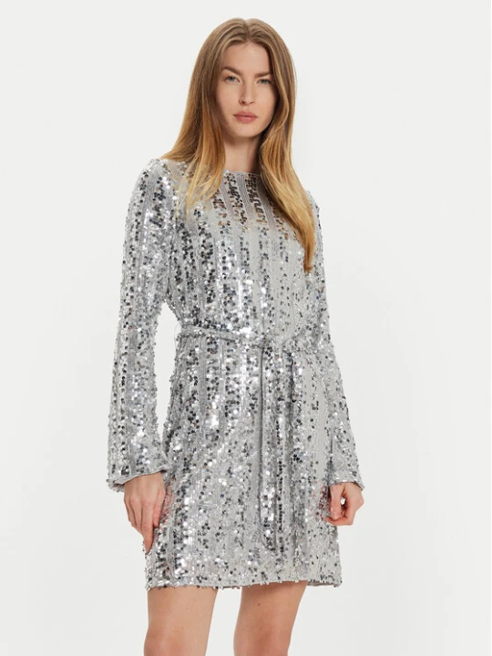 Zdjęcie produktu Vero Moda Sukienka koktajlowa Efa 10321447 Srebrny Regular Fit