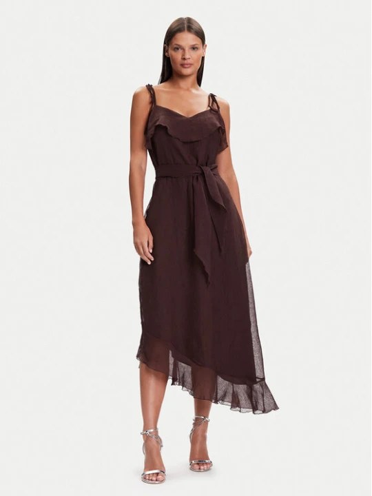Zdjęcie produktu Vero Moda Sukienka koktajlowa Sabrina 10344471 Brązowy Regular Fit