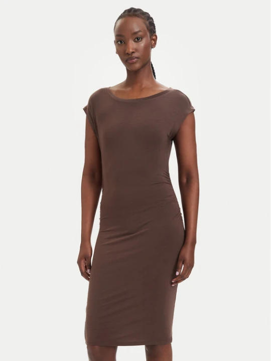 Zdjęcie produktu Vero Moda Sukienka koktajlowa Sarah 10346941 Brązowy ciemny Slim Fit