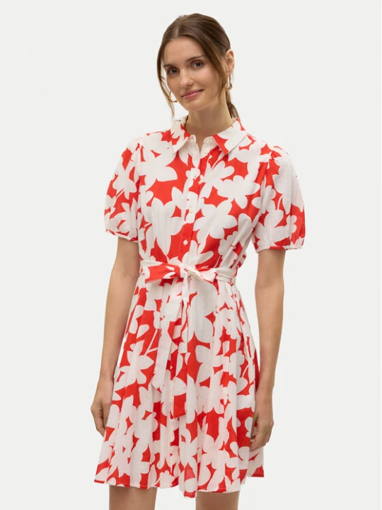 Zdjęcie produktu Vero Moda Sukienka koszulowa Dicthe 10303728 Czerwony Regular Fit