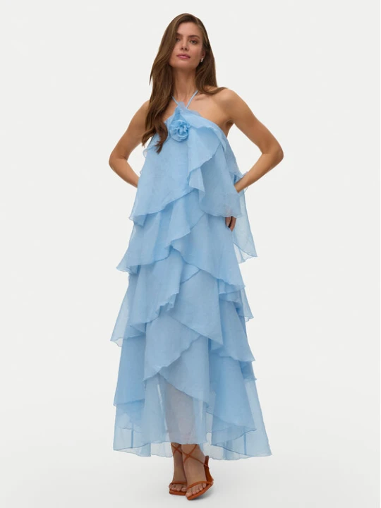 Zdjęcie produktu Vero Moda Sukienka letnia Delillah 10338846 Niebieski jasny Regular Fit