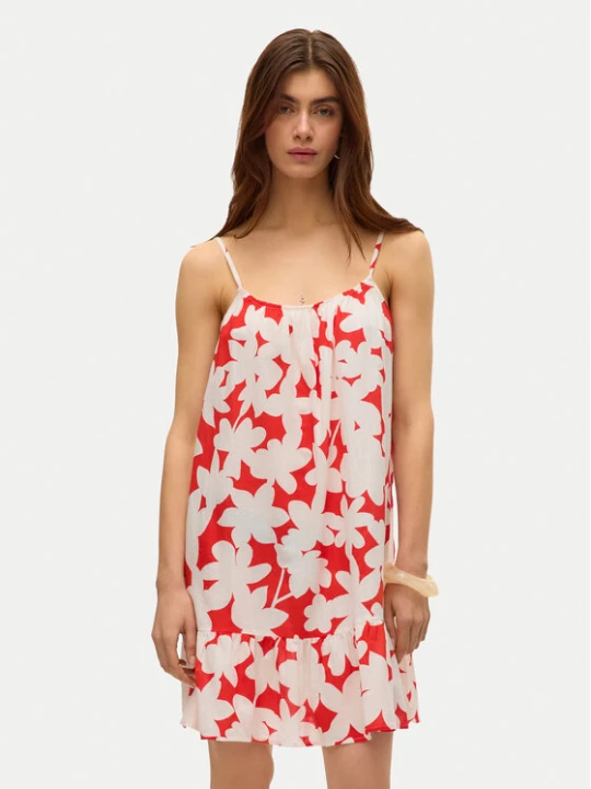 Zdjęcie produktu Vero Moda Sukienka letnia Dicthe 10323634 Czerwony Regular Fit
