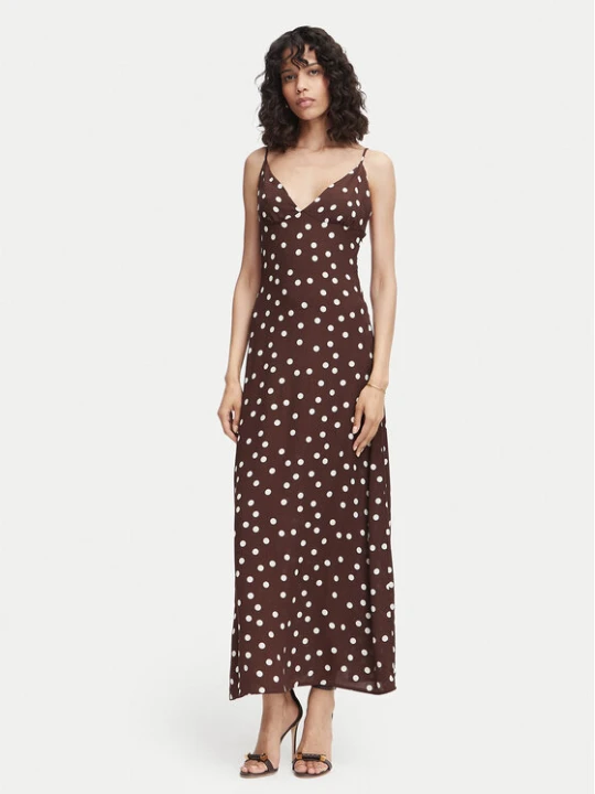 Zdjęcie produktu Vero Moda Sukienka letnia Elisa 10350647 Brązowy ciemny Regular Fit