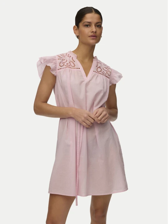 Zdjęcie produktu Vero Moda Sukienka letnia Line 10346970 Różowy jasny Oversize