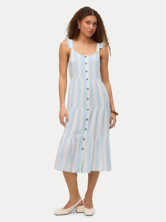 Zdjęcie produktu Vero Moda Sukienka letnia Linn 10322614 Błękitny Regular Fit Niebieski jasny