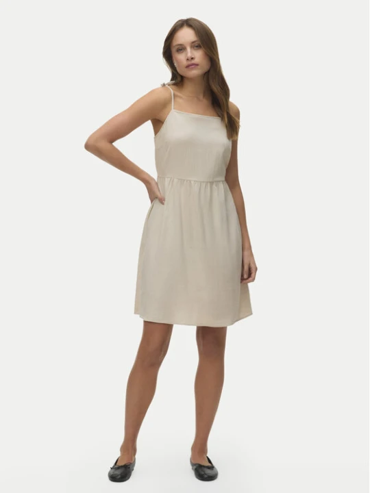 Zdjęcie produktu Vero Moda Sukienka letnia Mymilo 10340527 Beżowy Regular Fit
