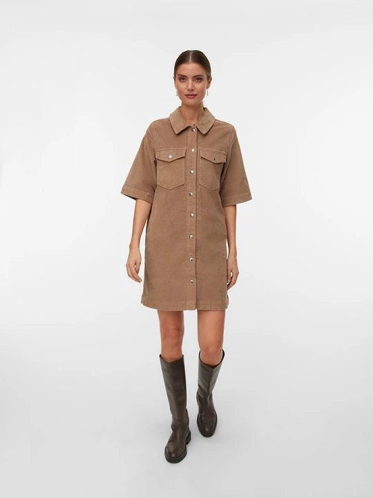 Zdjęcie produktu Vero Moda Sukienka w kolorze beżowym rozmiar: M