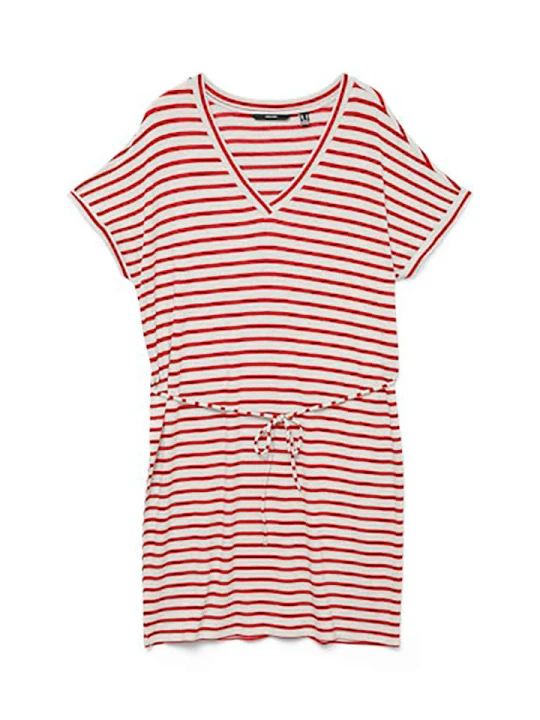 Zdjęcie produktu Vero Moda Sukienka w kolorze biało-czerwonym rozmiar: XS