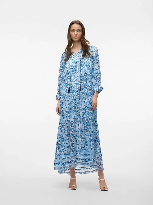 Zdjęcie produktu Vero Moda Sukienka w kolorze błękitno-białym rozmiar: XS
