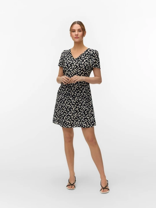 Zdjęcie produktu Vero Moda Sukienka w kolorze czarno-białym rozmiar: XS