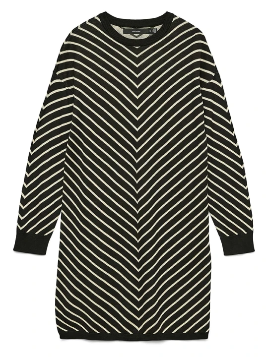 Zdjęcie produktu Vero Moda Sukienka w kolorze czarno-kremowym rozmiar: XS
