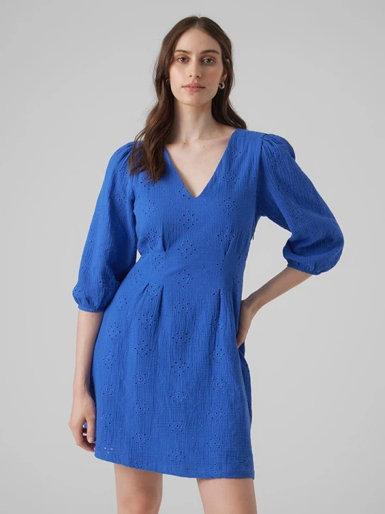 Zdjęcie produktu Vero Moda Sukienka w kolorze niebieskim rozmiar: S