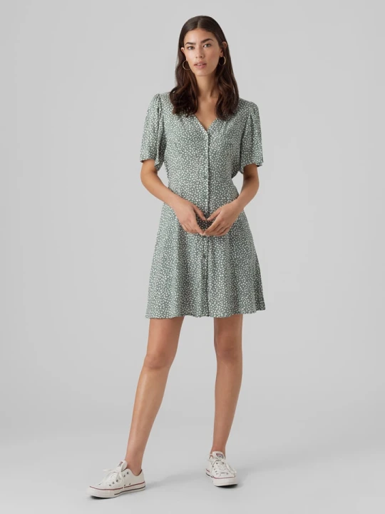 Zdjęcie produktu Vero Moda Sukienka w kolorze zielonym rozmiar: L