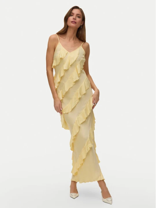 Zdjęcie produktu Vero Moda Sukienka wieczorowa Celyn 10348500 Żółty Regular Fit
