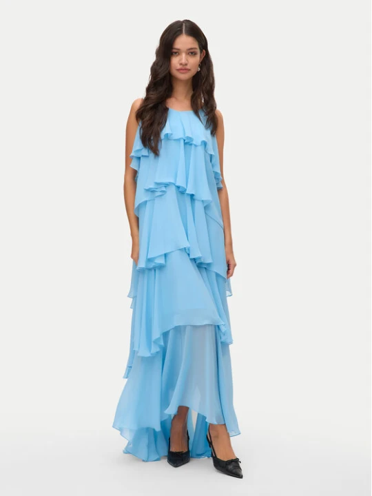 Zdjęcie produktu Vero Moda Sukienka wieczorowa Felicia 10331377 Błękitny Regular Fit Niebieski jasny