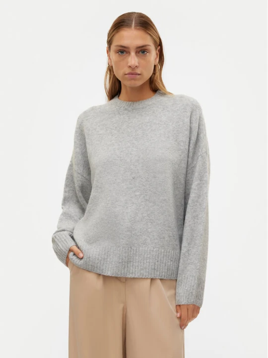 Zdjęcie produktu Vero Moda Sweter Boom 10320463 Szary Loose Fit