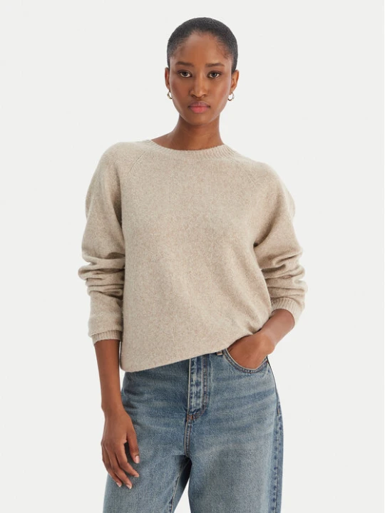 Zdjęcie produktu Vero Moda Sweter Doffy 10221006 Beżowy Regular Fit