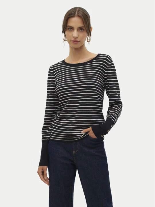 Zdjęcie produktu Vero Moda Sweter Dory 10309308 Czarny Regular Fit
