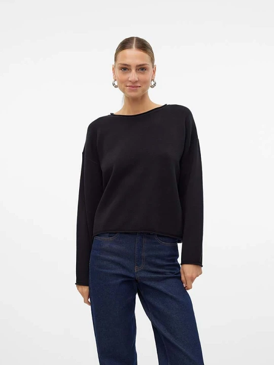 Zdjęcie produktu Vero Moda Sweter "Gold" w kolorze czarnym rozmiar: M