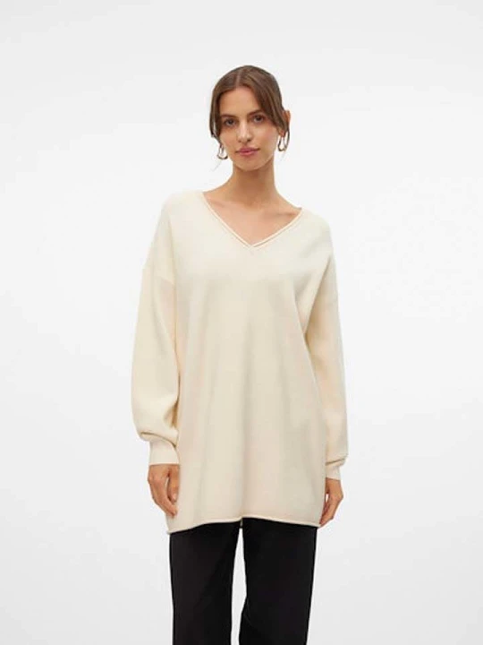 Zdjęcie produktu Vero Moda Sweter "Gold" w kolorze kremowym rozmiar: S