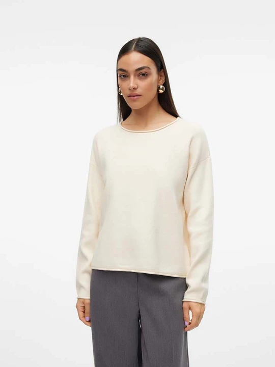 Zdjęcie produktu Vero Moda Sweter "Gold" w kolorze kremowym rozmiar: XS