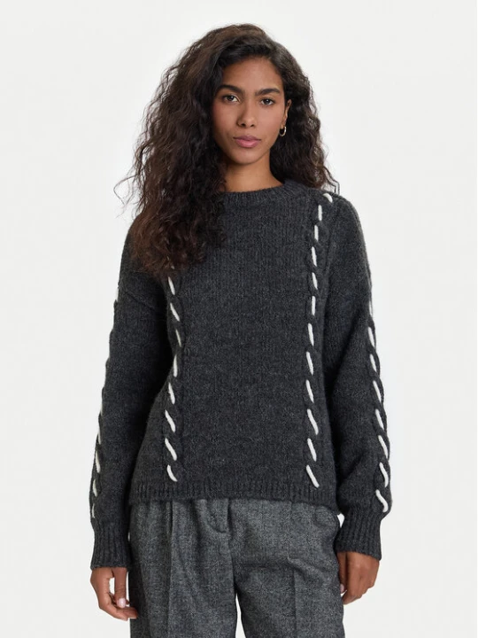 Zdjęcie produktu Vero Moda Sweter Ilina 10334866 Szary Loose Fit
