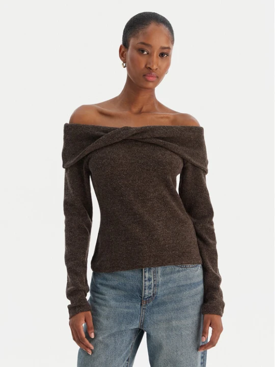 Zdjęcie produktu Vero Moda Sweter Kaia 10333298 Brązowy Regular Fit