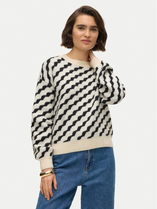 Zdjęcie produktu Vero Moda Sweter Lara 10310862 Beżowy Regular Fit