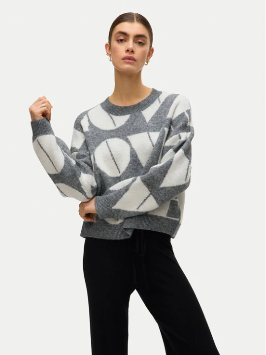 Zdjęcie produktu Vero Moda Sweter Love 10331432 Szary Regular Fit