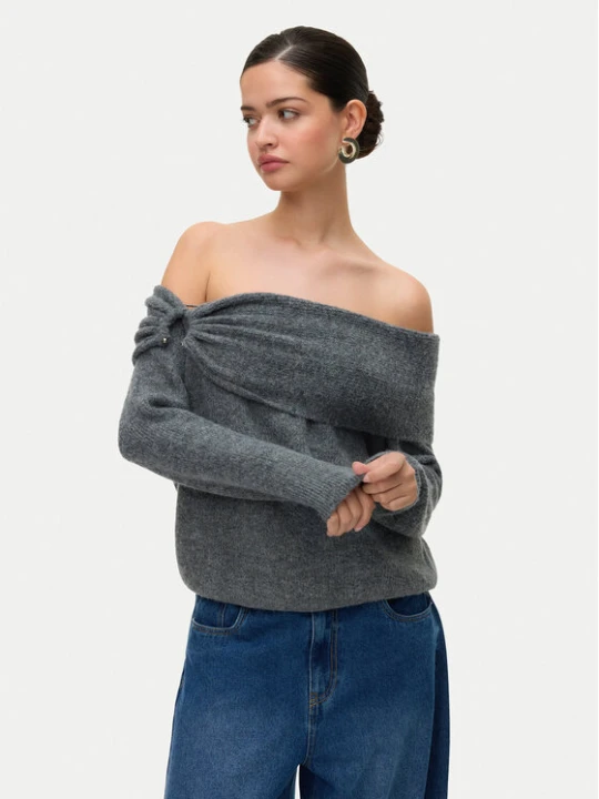 Zdjęcie produktu Vero Moda Sweter Lovely 10336698 Szary Regular Fit