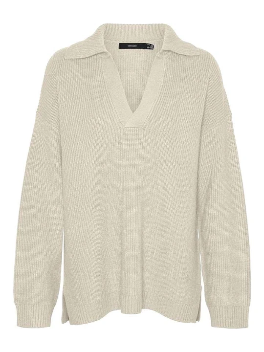Zdjęcie produktu Vero Moda Sweter "Luna" w kolorze beżowym rozmiar: M