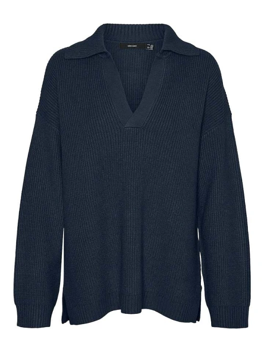 Zdjęcie produktu Vero Moda Sweter "Luna" w kolorze granatowym rozmiar: M