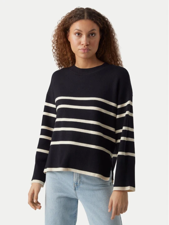 Zdjęcie produktu Vero Moda Sweter Saba 10278319 Czarny Regular Fit
