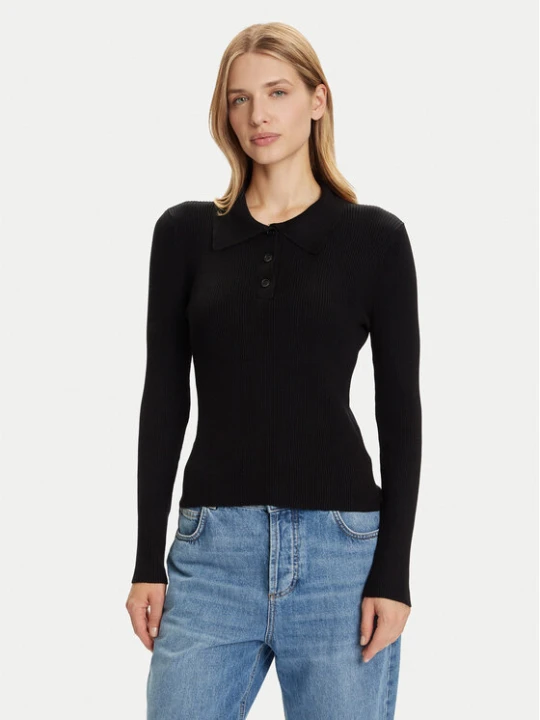 Zdjęcie produktu Vero Moda Sweter Siljerib 10336674 Czarny Slim Fit