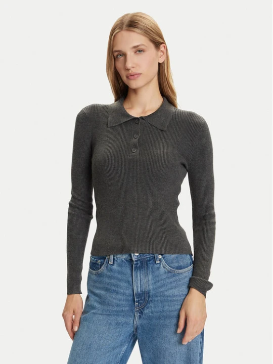 Zdjęcie produktu Vero Moda Sweter Siljerib 10336674 Szary Slim Fit