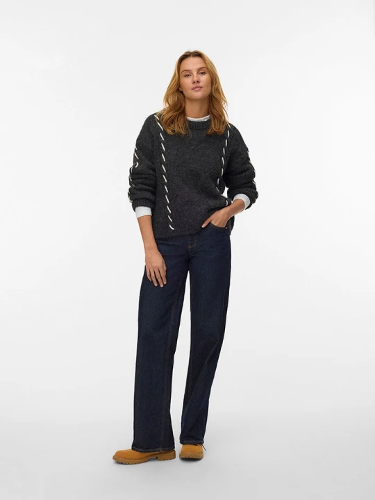 Zdjęcie produktu Vero Moda Sweter w kolorze antracytowym rozmiar: XS