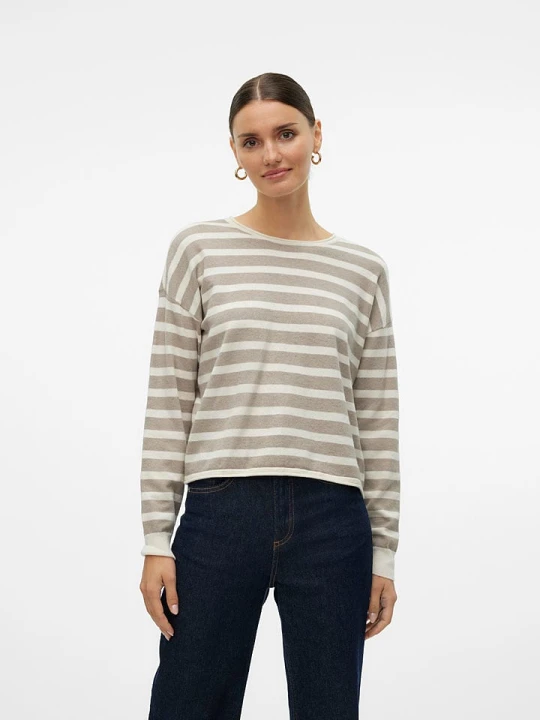 Zdjęcie produktu Vero Moda Sweter w kolorze beżowo-kremowym rozmiar: XS