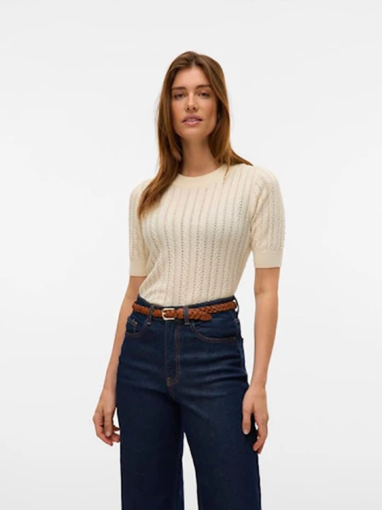 Zdjęcie produktu Vero Moda Sweter w kolorze beżowym rozmiar: L