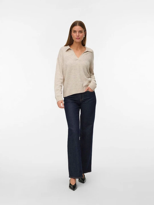 Zdjęcie produktu Vero Moda Sweter w kolorze beżowym rozmiar: M