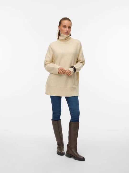 Zdjęcie produktu Vero Moda Sweter w kolorze beżowym rozmiar: XL