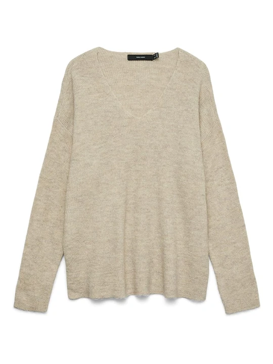 Zdjęcie produktu Vero Moda Sweter w kolorze beżowym rozmiar: XL