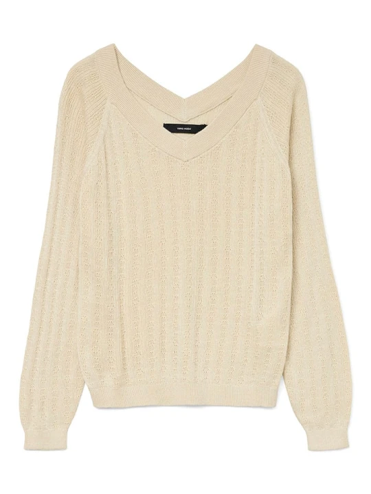 Zdjęcie produktu Vero Moda Sweter w kolorze beżowym rozmiar: S