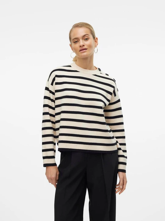 Zdjęcie produktu Vero Moda Sweter w kolorze beżowym rozmiar: S