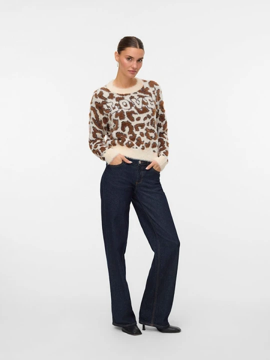 Zdjęcie produktu Vero Moda Sweter w kolorze beżowym rozmiar: S