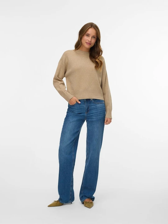 Zdjęcie produktu Vero Moda Sweter w kolorze beżowym rozmiar: XL