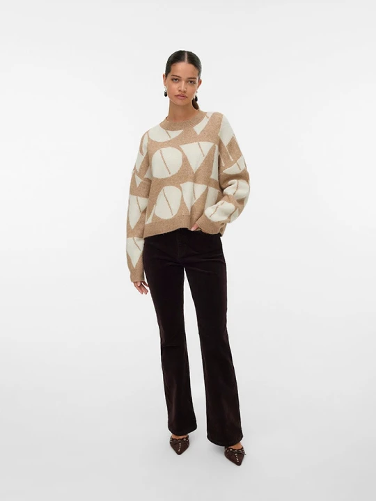 Zdjęcie produktu Vero Moda Sweter w kolorze beżowym rozmiar: M